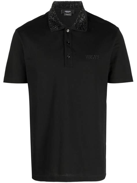 polo versace uomo barocco|Versace: Black Barocco Polo .